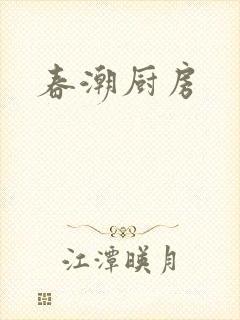 春潮厨房封面