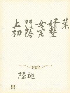 上门女婿叶辰萧初然完整封面