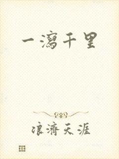 一泻千里封面
