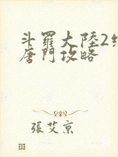 斗罗大陆2绝世唐门攻略