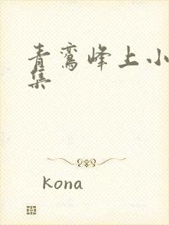 青鸾峰上小说全集封面