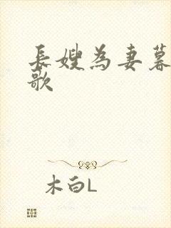 长嫂为妻暮色酒歌封面