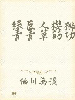 绿巨人樱桃荔枝青青草的功效