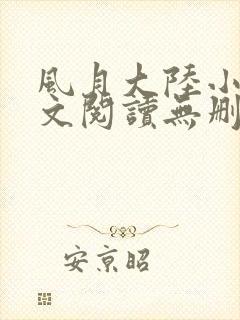 风月大陆小说全文阅读无删减