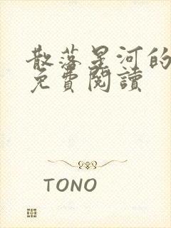 散落星河的记忆免费阅读封面