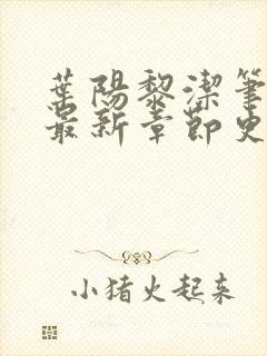 叶阳黎洁笔趣阁最新章节更新