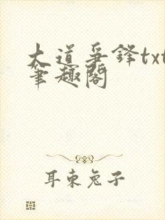 大道争锋txt笔趣阁封面