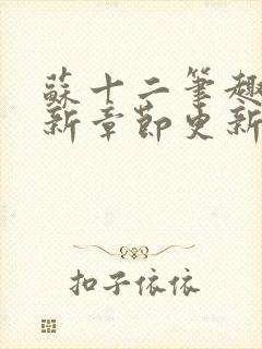 苏十二笔趣阁最新章节更新内容封面