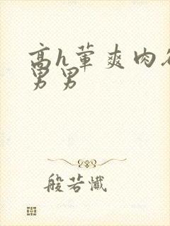 高h荤爽肉欲文男男