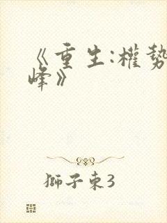 《重生:权势巅峰》