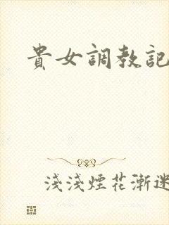 贵女调教记封面