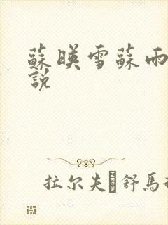 苏映雪苏雨柔小说