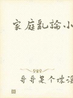 家庭乱论小说