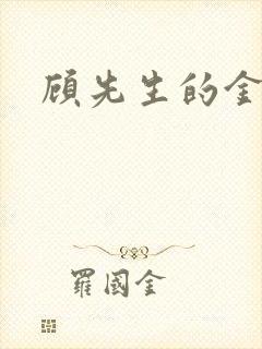 顾先生的金丝雀封面