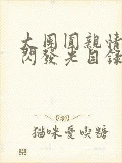 大团圆亲情会闪闪发光目录