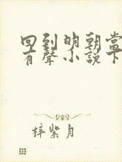 回到明朝当王爷有声小说下载