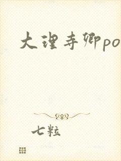 大理寺卿po封面