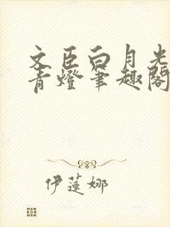 文臣白月光by青灯笔趣阁