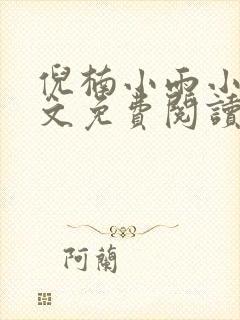 倪楠小雨小说全文免费阅读