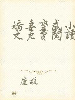 娇妻变成小妈全文免费阅读最新章节