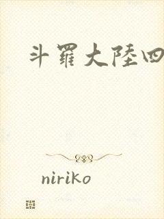 斗罗大陆四小说封面