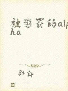 被惩罚的alpha