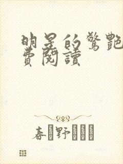 明星的惊艳史免费阅读