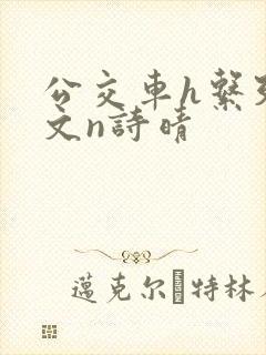 公交车h系列辣文n诗晴