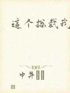 这个总裁我要了