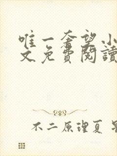 唯一奢望小说全文免费阅读封面