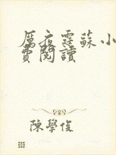 厉夜霆苏小汐免费阅读封面