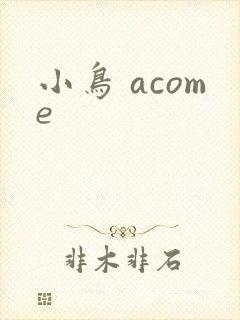 小鸟 acome
