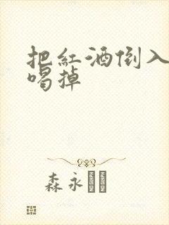 把红酒倒入b里喝掉