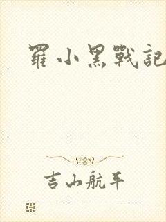 罗小黑战记小说封面