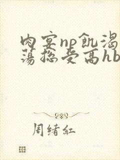 肉宴np饥渴放荡总受高hbl封面