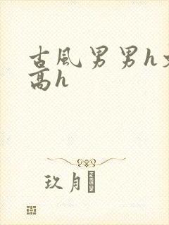 古风男男h文肉高h