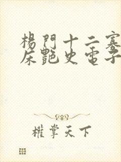 杨门十二寡妇肉床艳史电子书