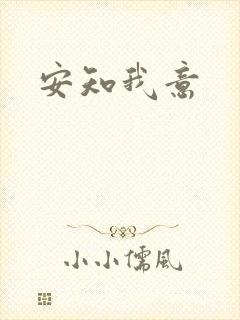 安知我意封面