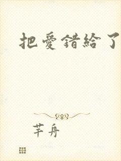 把爱错给了你