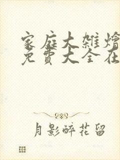 家庭大杂烩小说免费大全在线阅读