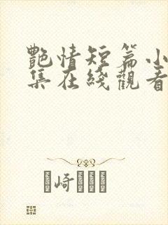 艳情短篇小说合集在线观看封面