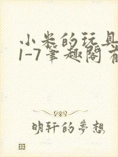 小米的玩具日记1-7笔趣阁有声封面