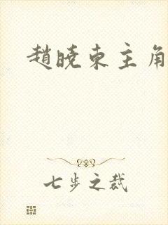 赵晓东主角小说