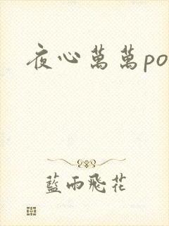 夜心万万po