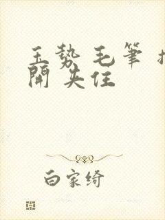 玉势 毛笔 撑开 夹住