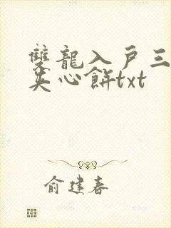 双龙入户三人行夹心饼txt