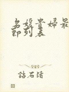 名媛贵妇最新章节列表