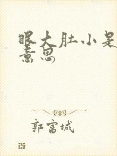 眼大肚小是什么意思