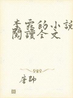 李霖的小说免费阅读全文