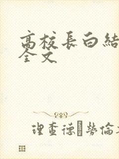 高校长白结小说全文